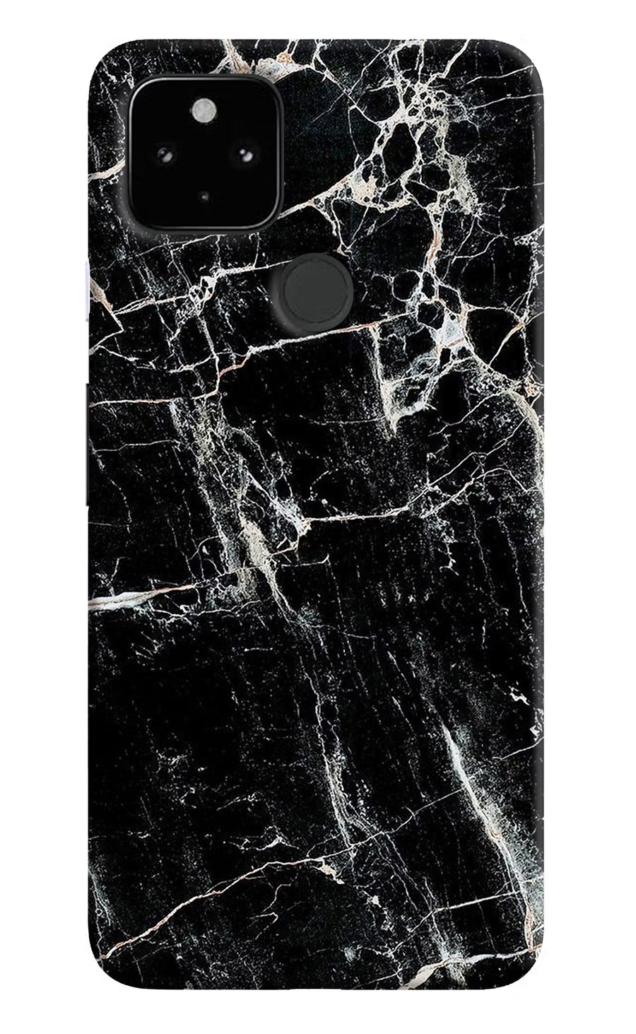 Black Marble Texture Google Pixel 4A Back Cover, Hard case