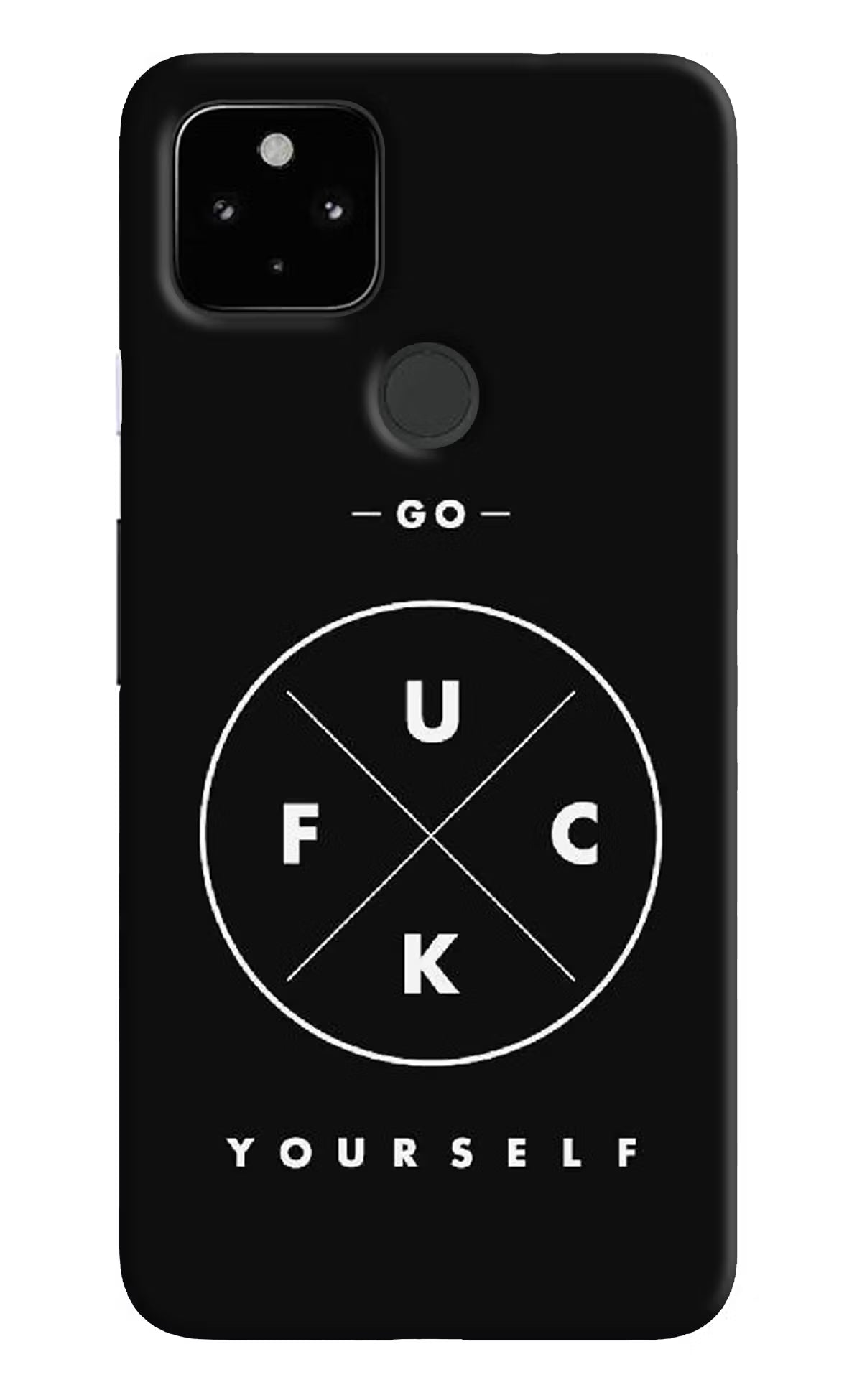 Go Fuck Yourself Google Pixel 4A Hard Case Back Cover by Casekaro