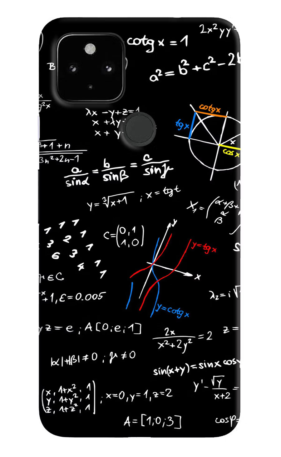 Mathematics Formula Google Pixel 4A Back Cover, Hard case