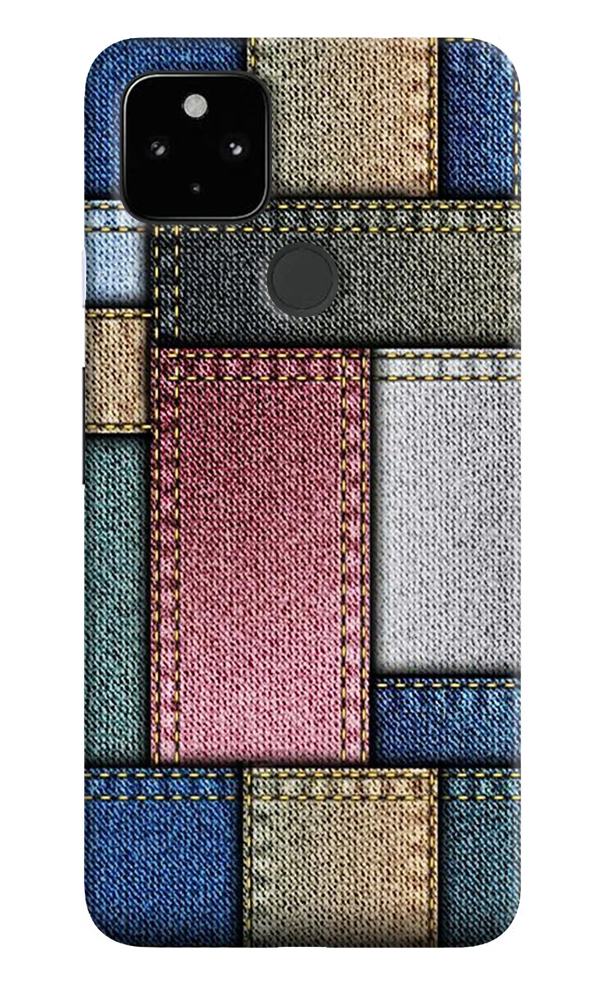 Multicolor Jeans Google Pixel 4A Hard Case Back Cover by Casekaro
