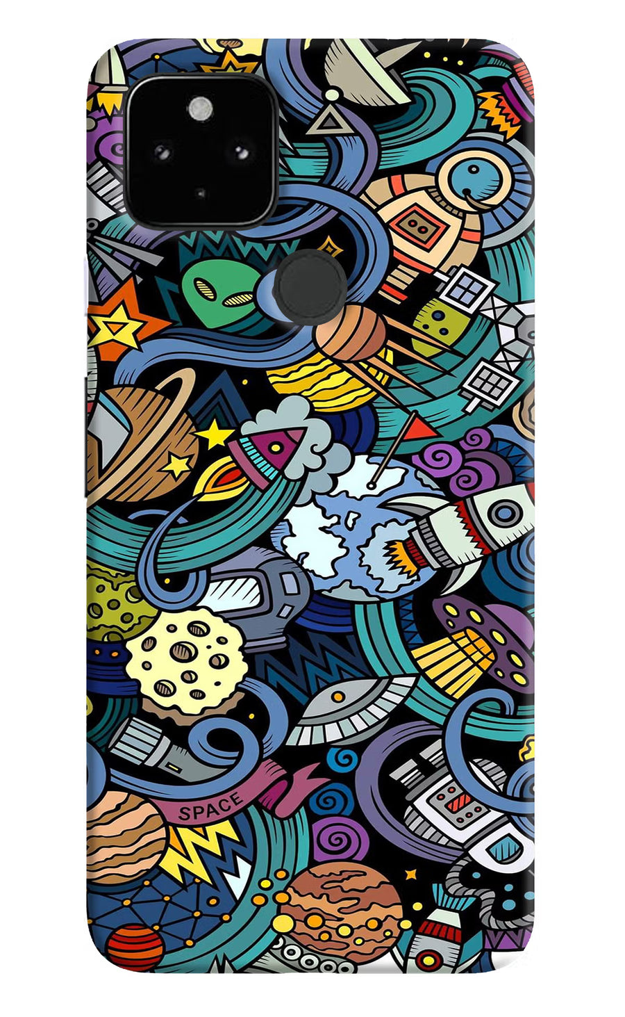 Space Abstract Google Pixel 4A Back Cover, Hard case