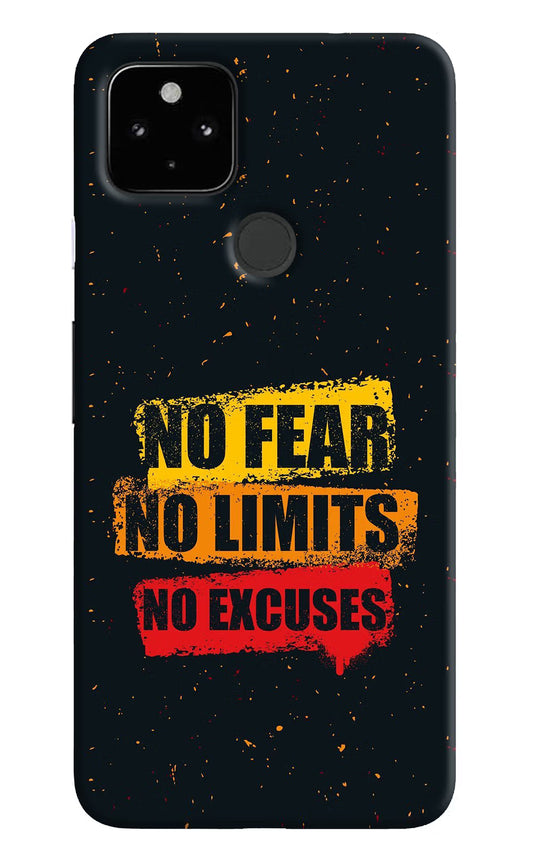 No Fear No Limits No Excuse Google Pixel 4A Hard Case Back Cover by Casekaro