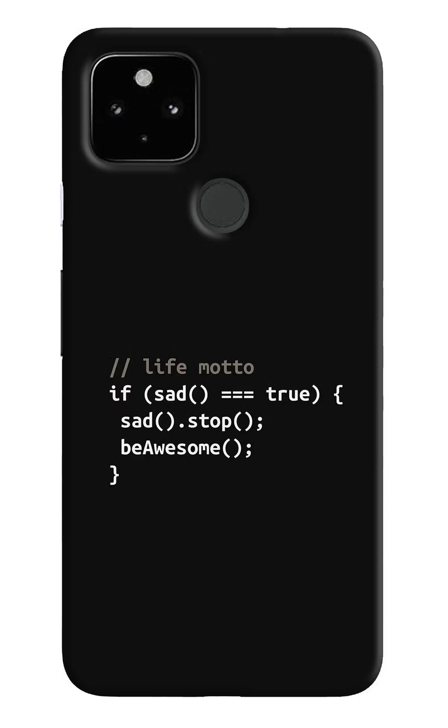 Life Motto Code Google Pixel 4A Back Cover, Hard case