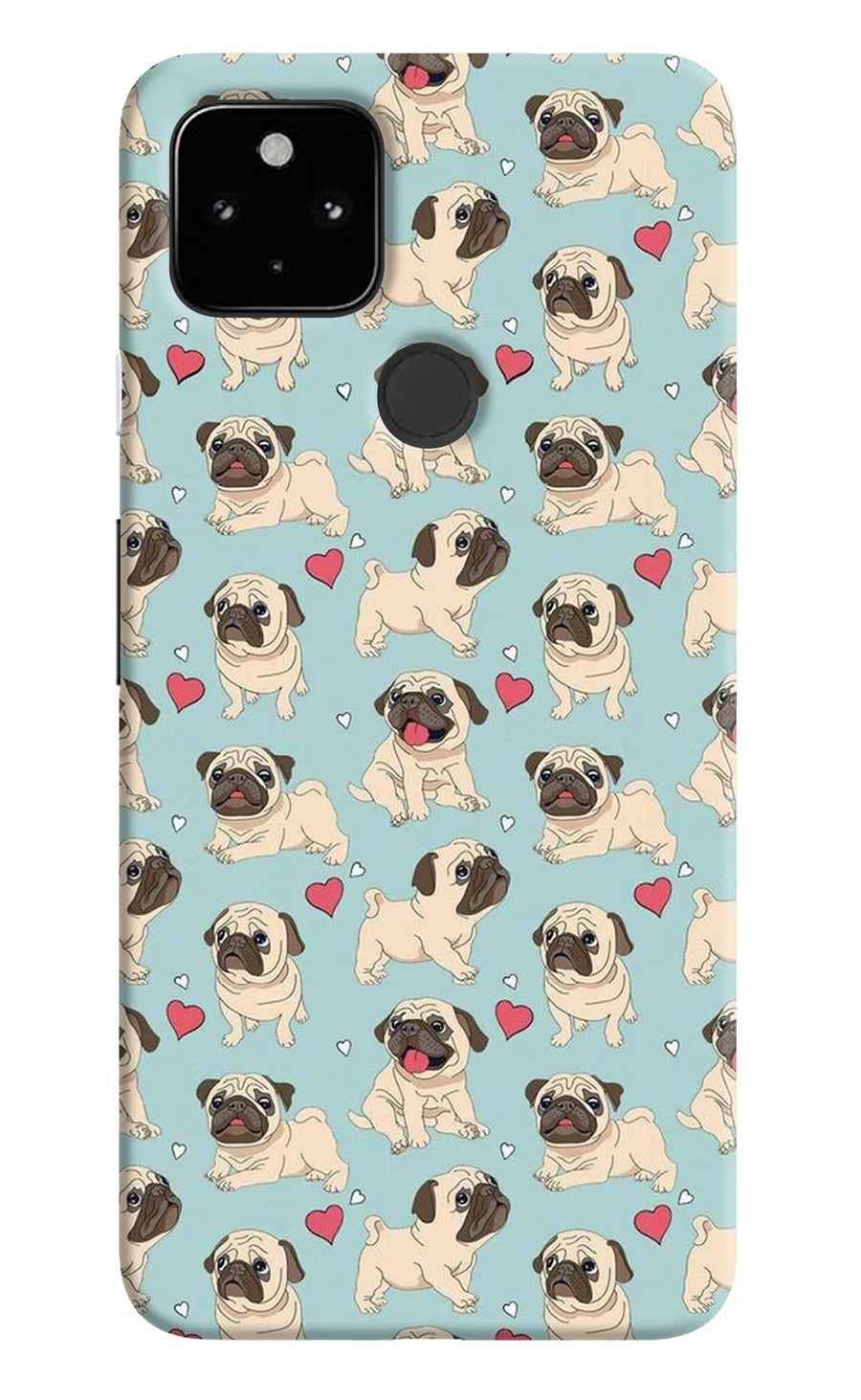 Pug Dog Google Pixel 4A Back Cover, Hard case