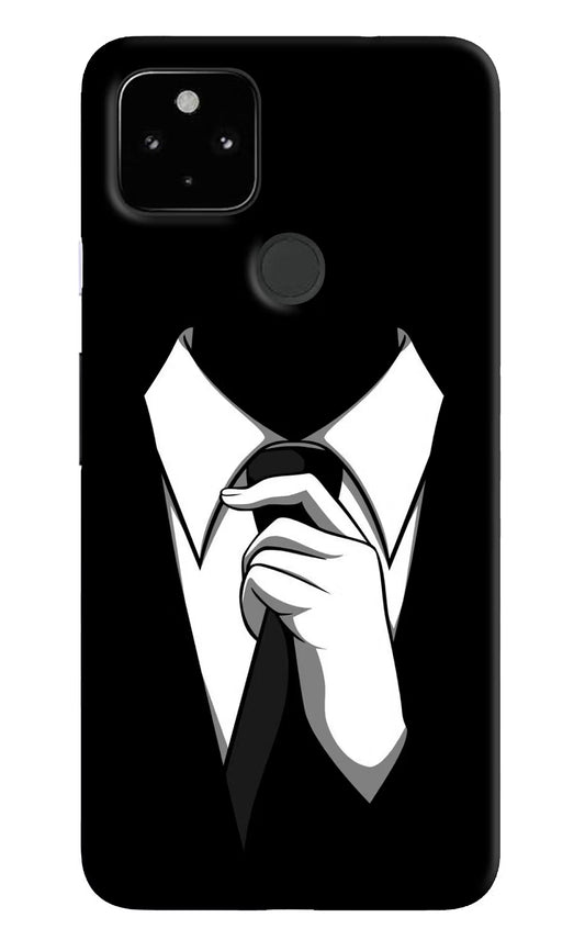 Black Tie Google Pixel 4A Hard Case Back Cover by Casekaro