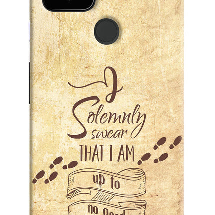 I Solemnly swear that i up to no good Google Pixel 4A Hard Case Back Cover by Casekaro