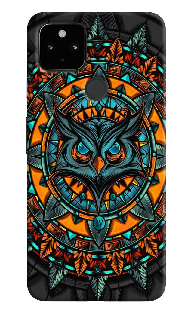Angry Owl Art Google Pixel 4A Hard Case Back Cover by Casekaro
