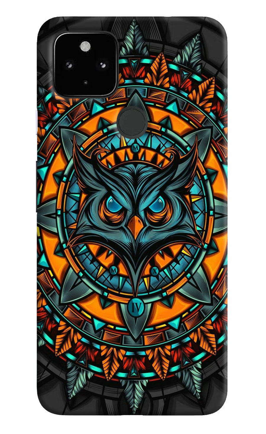 Angry Owl Art Google Pixel 4A Back Cover, Hard case