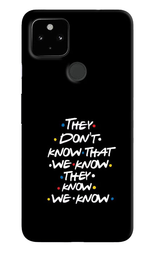 FRIENDS Dialogue Google Pixel 4A Hard Case Back Cover by Casekaro