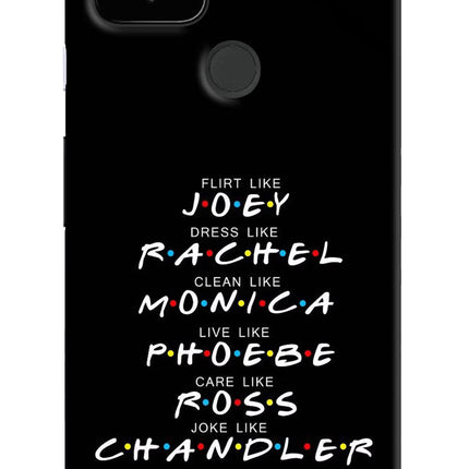 FRIENDS Character Google Pixel 4A Hard Case Back Cover by Casekaro