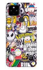 Sticker Bomb Google Pixel 4A Hard Case Back Cover by Casekaro