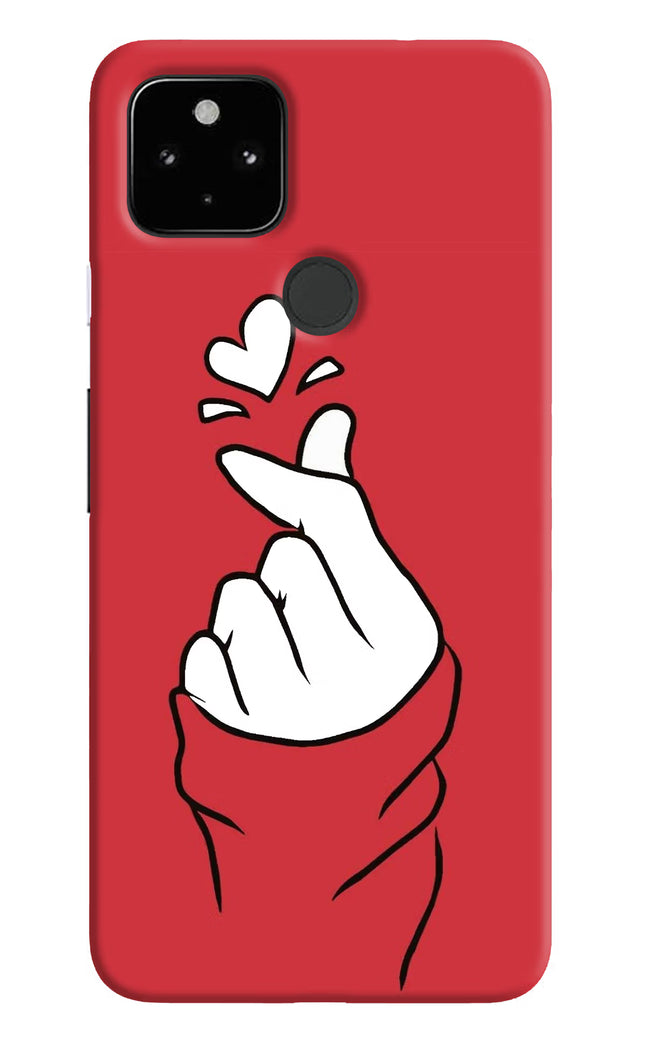 Korean Love Sign Google Pixel 4A Hard Case Back Cover by Casekaro