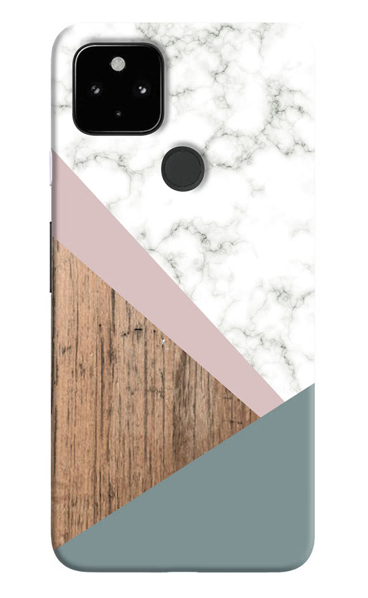 Marble wood Abstract Google Pixel 4A Hard Case Back Cover by Casekaro
