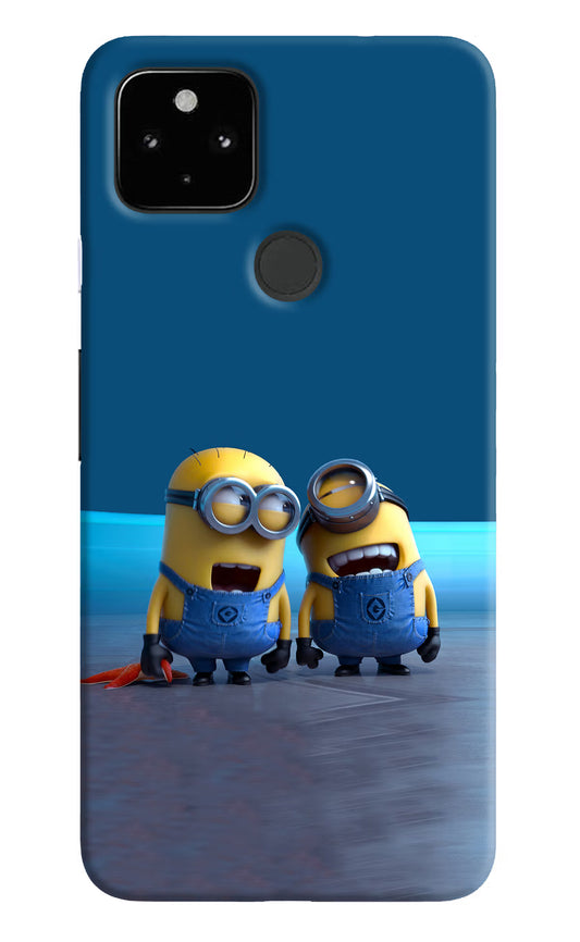 Minion Laughing Google Pixel 4A Hard Case Back Cover by Casekaro