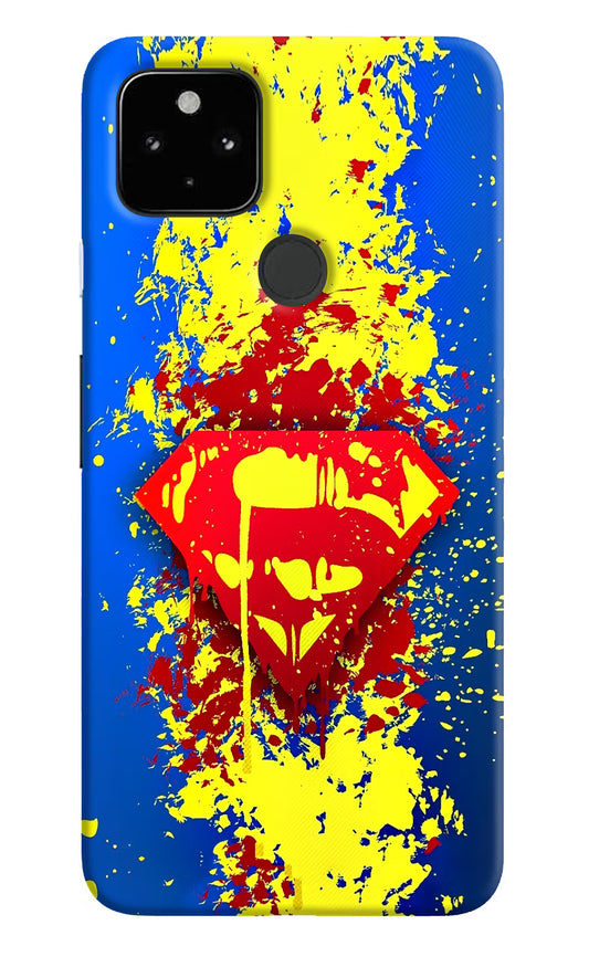 Superman logo Google Pixel 4A Hard Case Back Cover by Casekaro