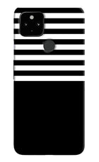 Black and White Print Google Pixel 4A Hard Case Back Cover by Casekaro