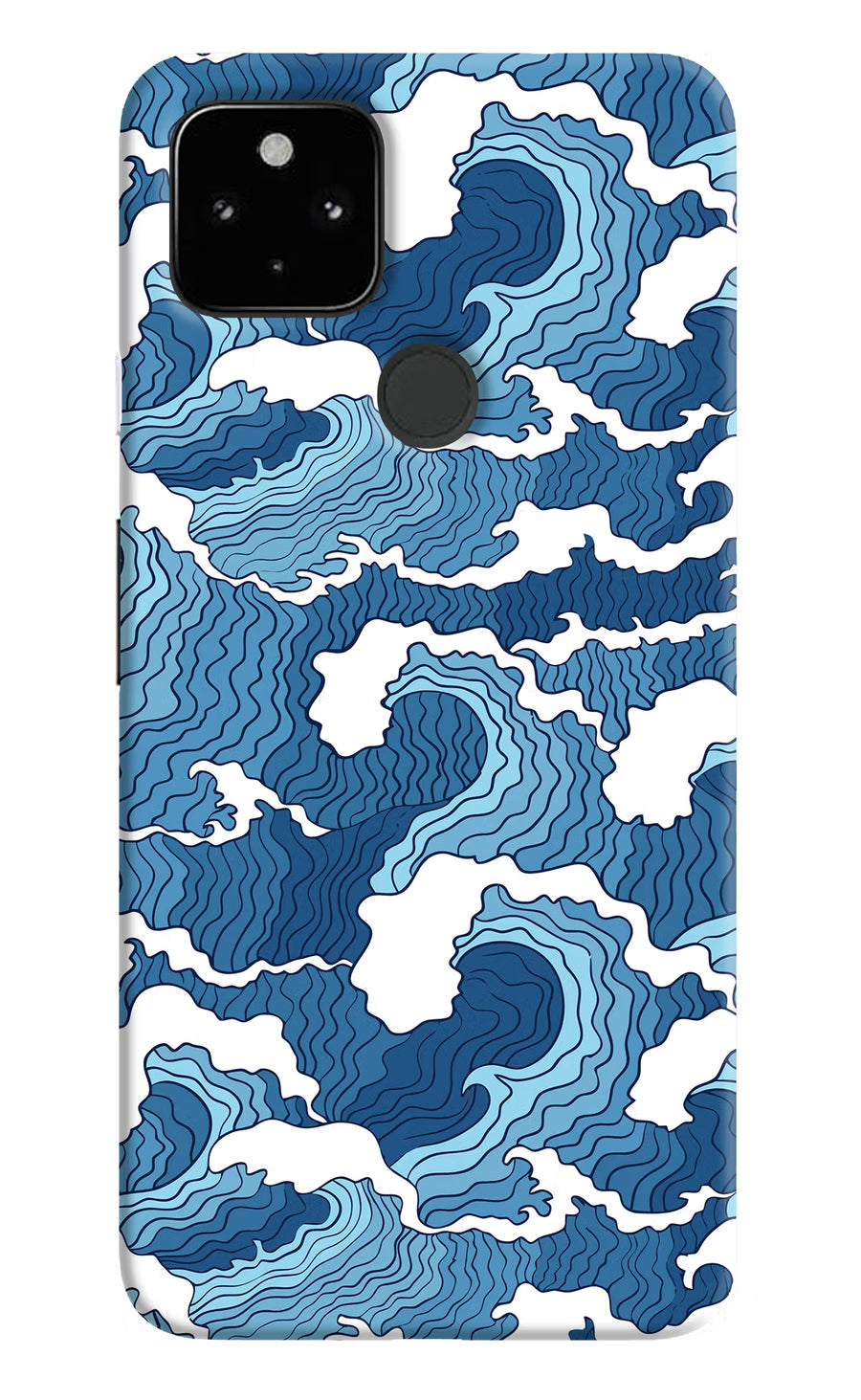 Blue Waves Google Pixel 4A Back Cover, Hard case