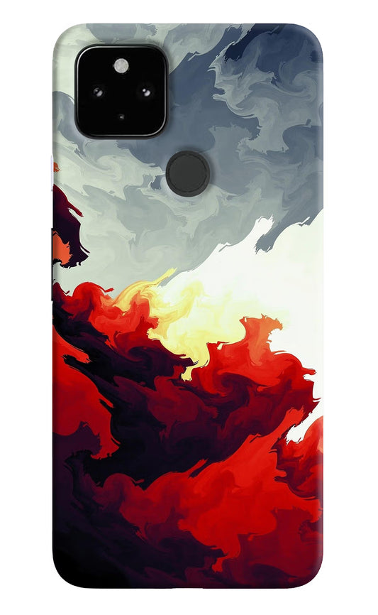 Fire Cloud Google Pixel 4A Hard Case Back Cover by Casekaro