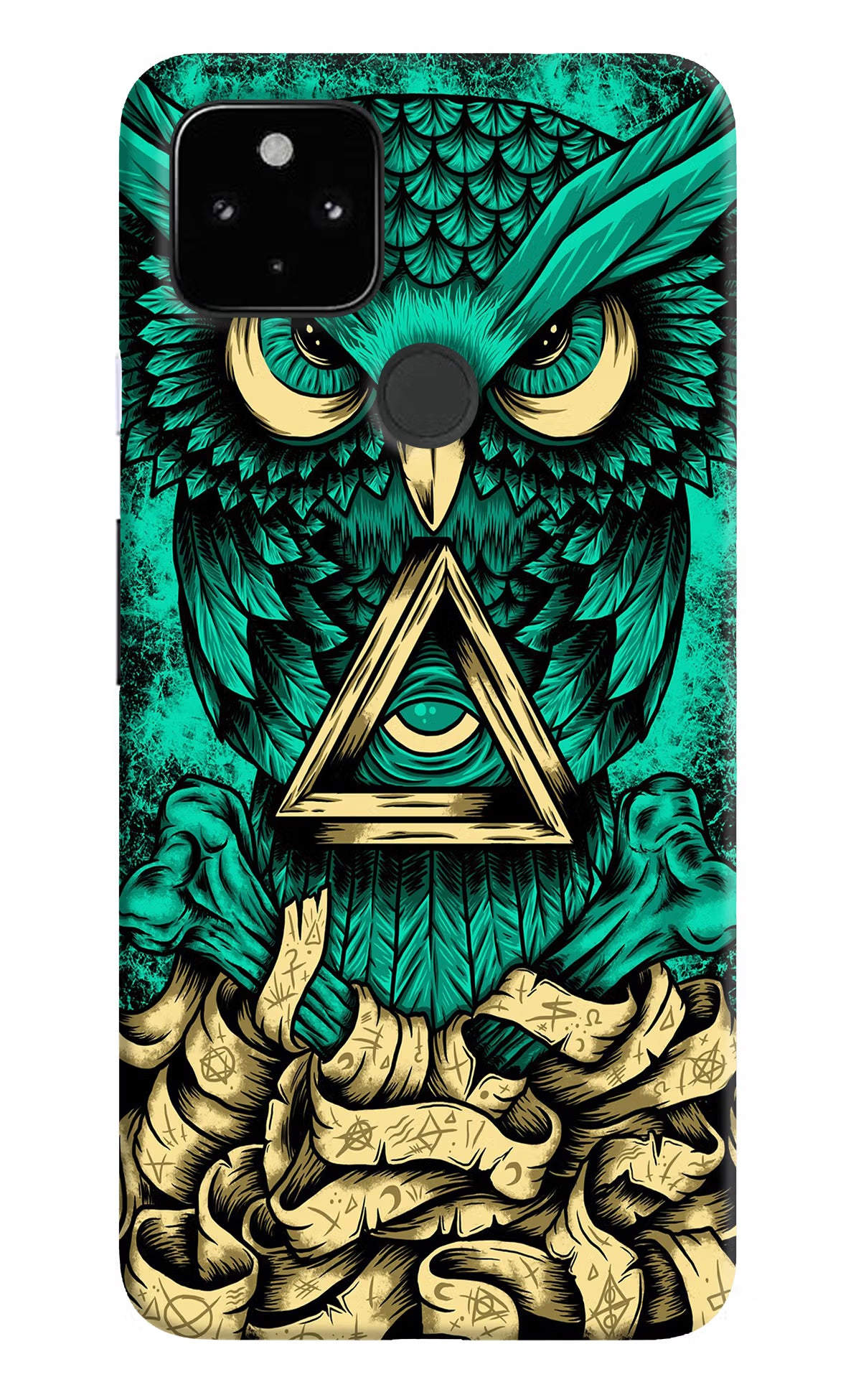 Green Owl Google Pixel 4A Hard Case Back Cover by Casekaro