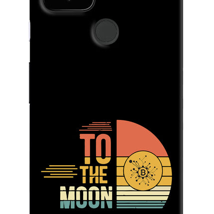 To the Moon Google Pixel 4A Hard Case Back Cover by Casekaro