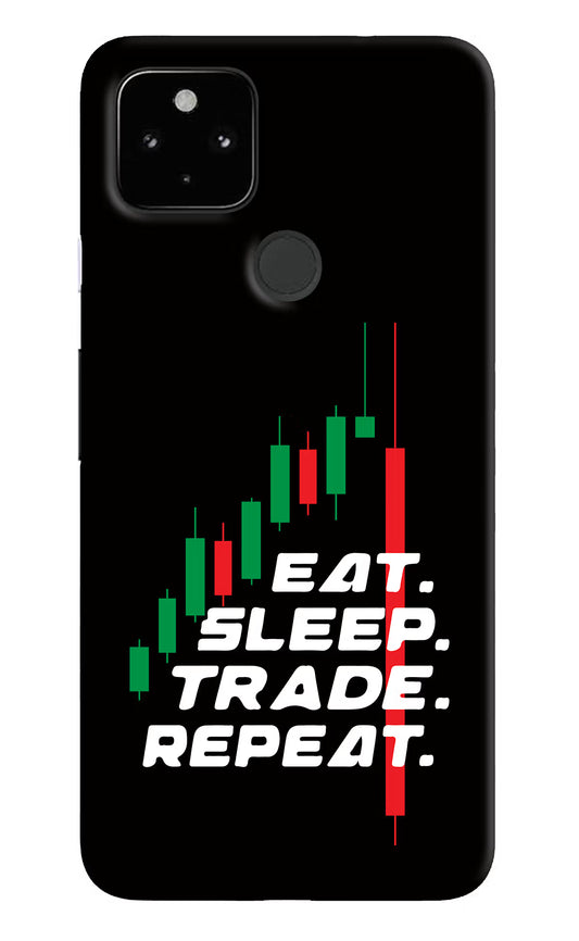 Eat Sleep Trade Repeat Google Pixel 4A Hard Case Back Cover by Casekaro