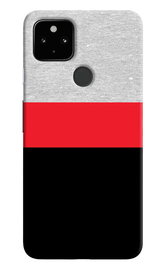 Tri Color Pattern Google Pixel 4A Hard Case Back Cover by Casekaro