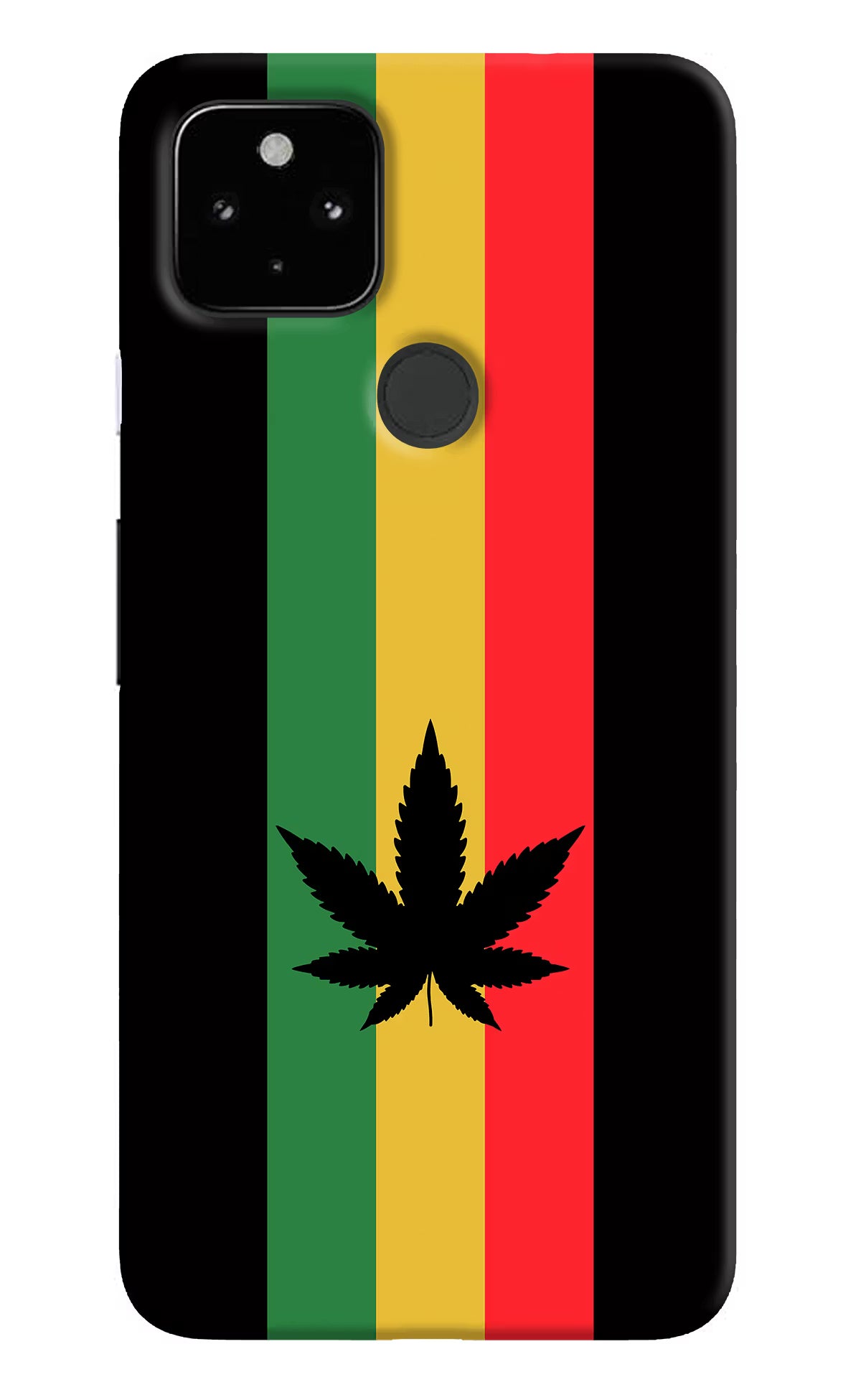 Weed Flag Google Pixel 4A Hard Case Back Cover by Casekaro