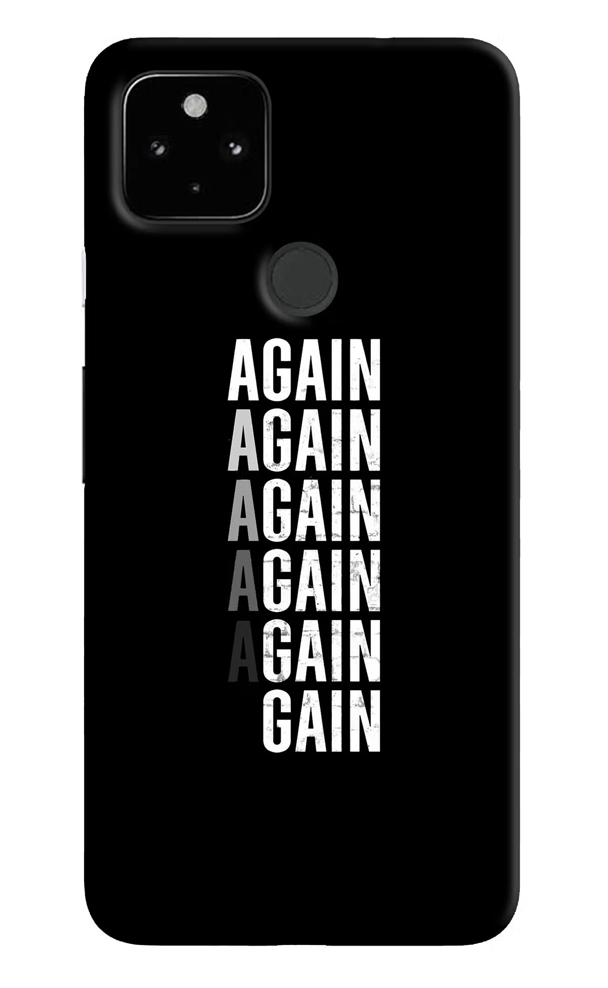 Again Again Gain Google Pixel 4A Hard Case Back Cover by Casekaro