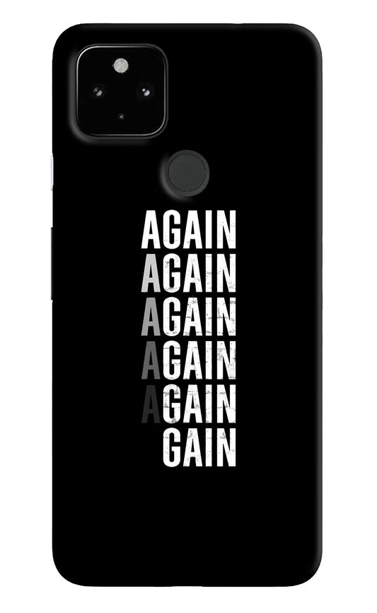 Again Again Gain Google Pixel 4A Hard Case Back Cover by Casekaro
