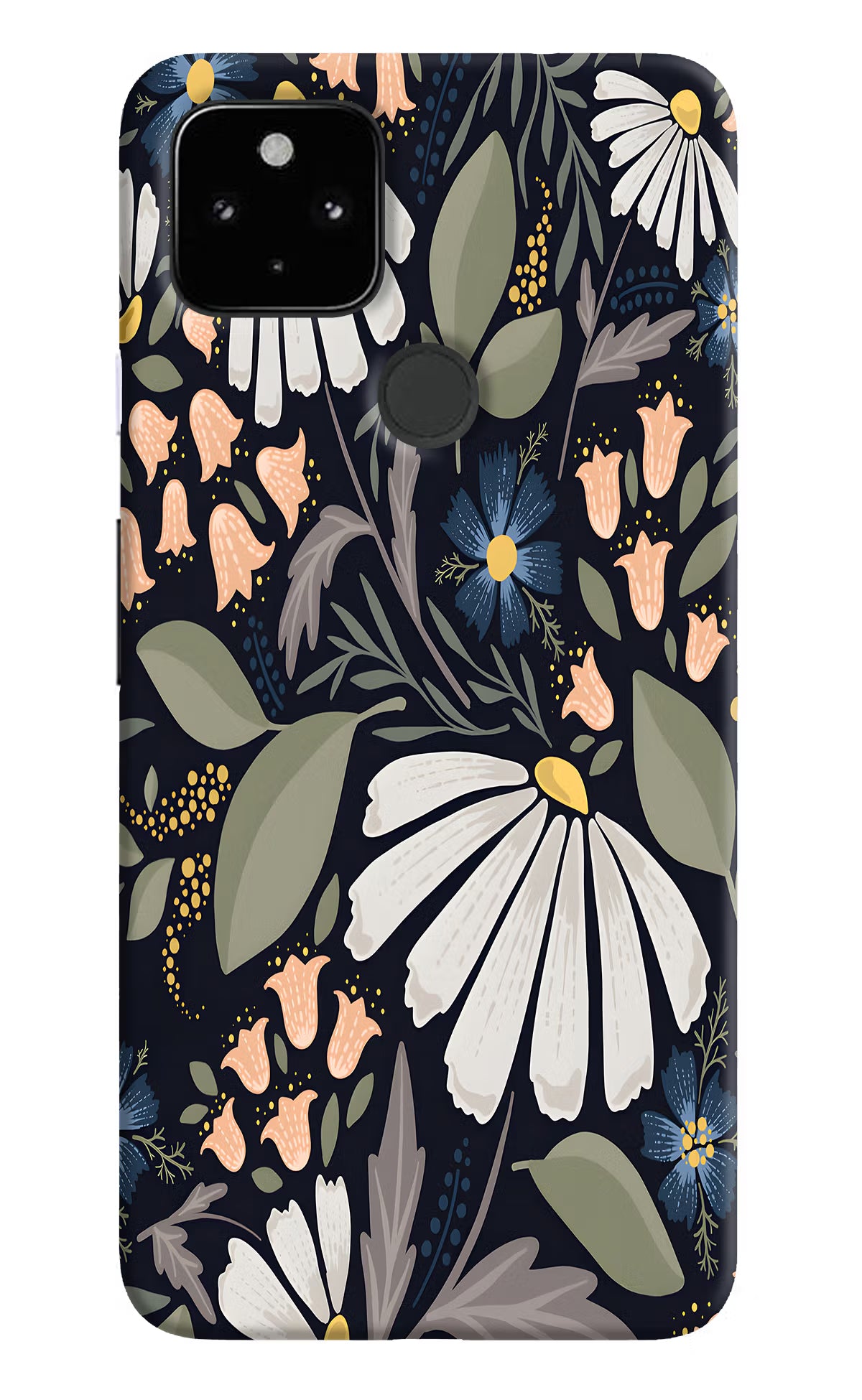 Flowers Art Google Pixel 4A Hard Case Back Cover by Casekaro