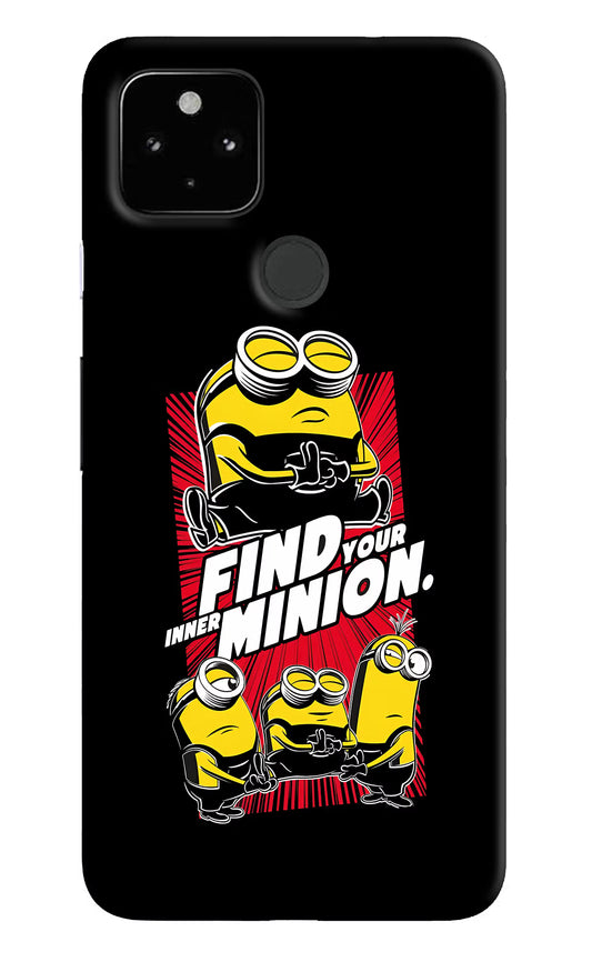 Find your inner Minion Google Pixel 4A Hard Case Back Cover by Casekaro