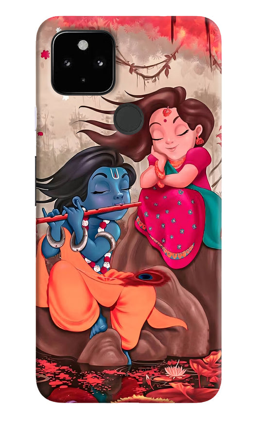 Radhe Krishna Google Pixel 4A Hard Case Back Cover by Casekaro