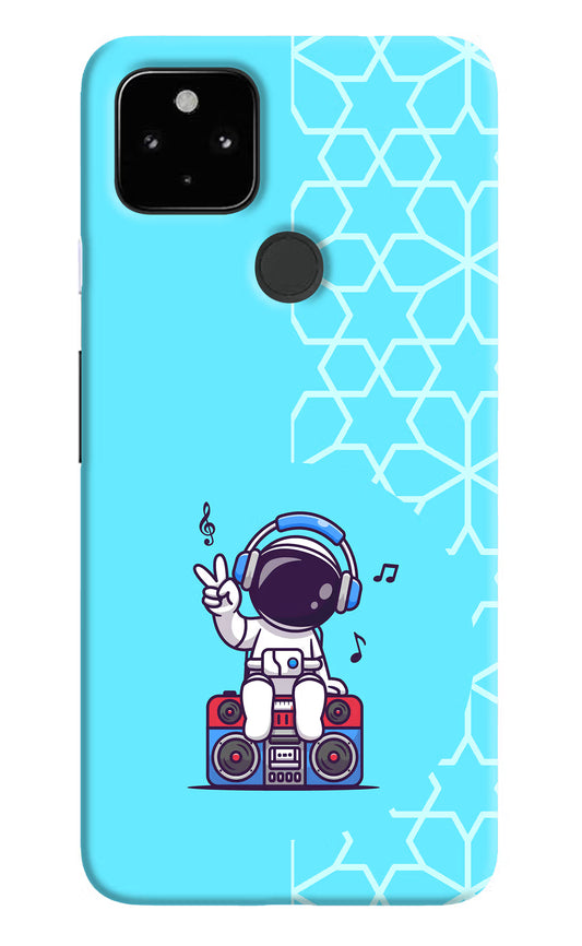 Cute Astronaut Chilling Google Pixel 4A Hard Case Back Cover by Casekaro