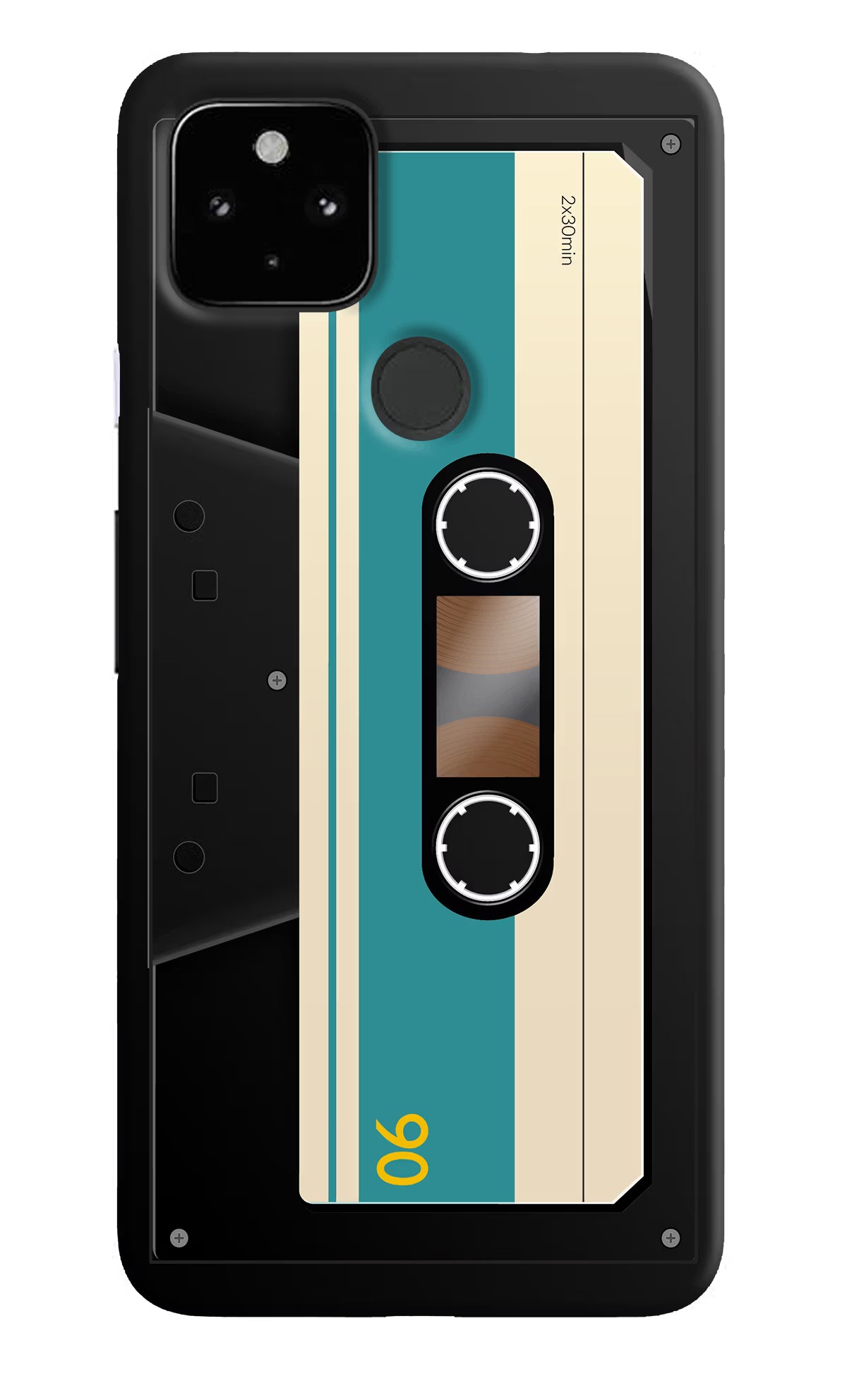 Cassette Google Pixel 4A Hard Case Back Cover by Casekaro