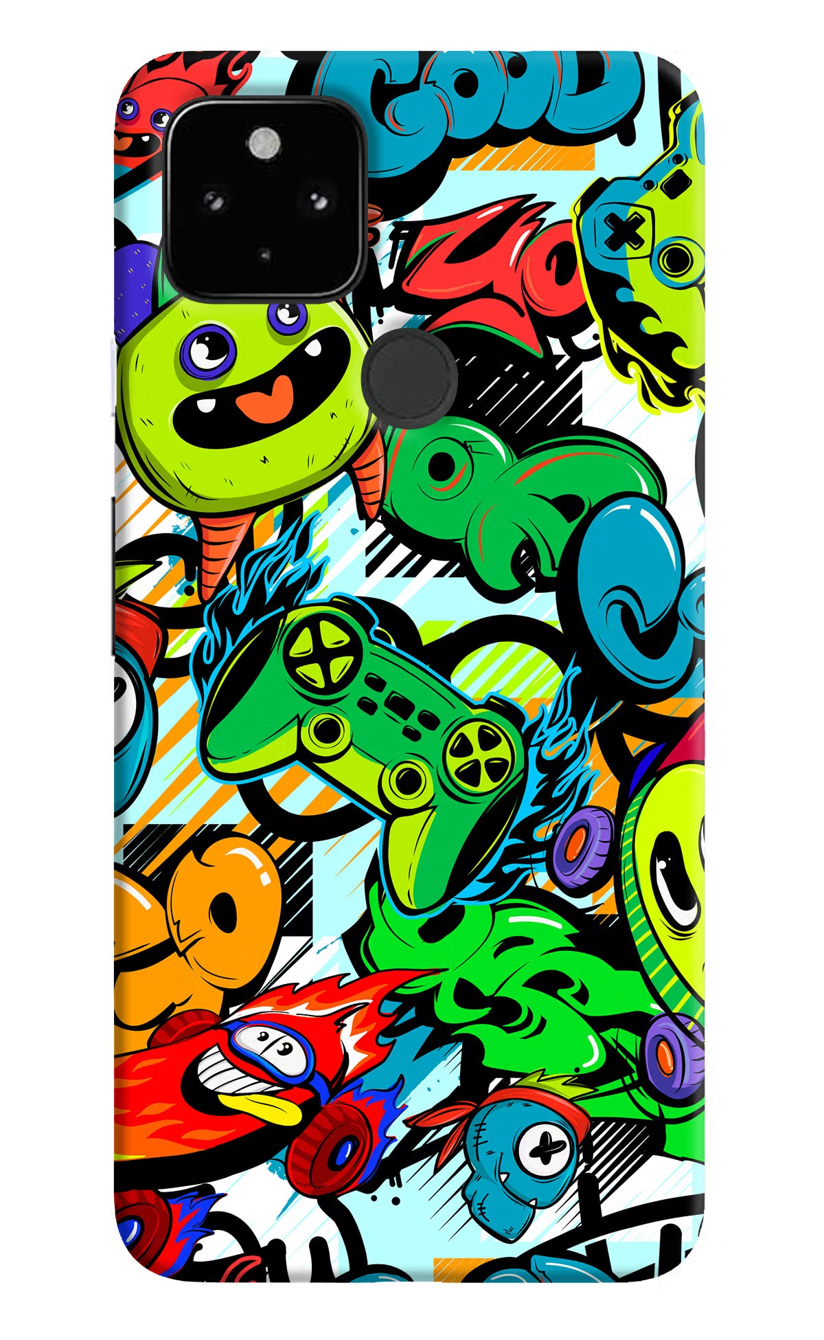 Game Doodle Google Pixel 4A Hard Case Back Cover by Casekaro