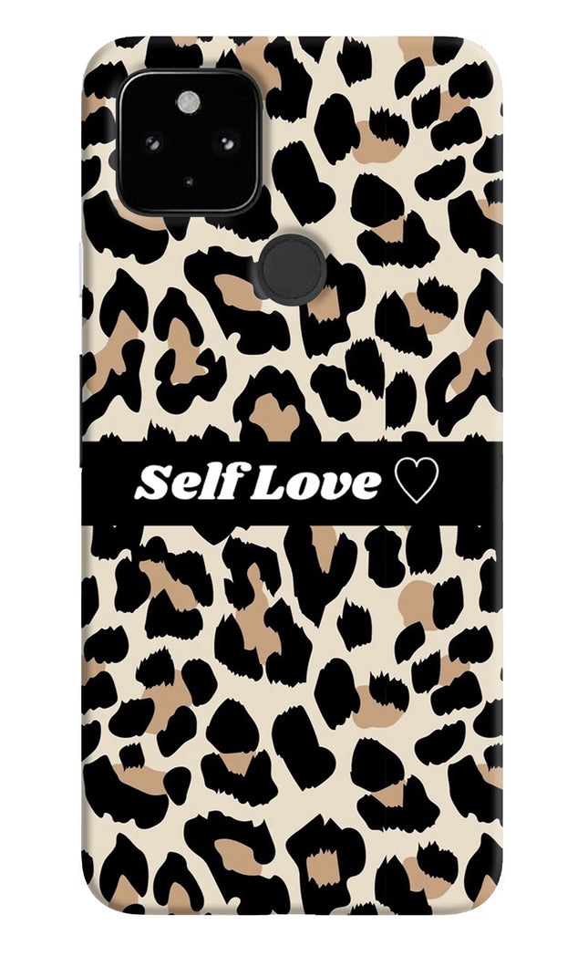 Leopard Print Self Love Google Pixel 4A Hard Case Back Cover by Casekaro