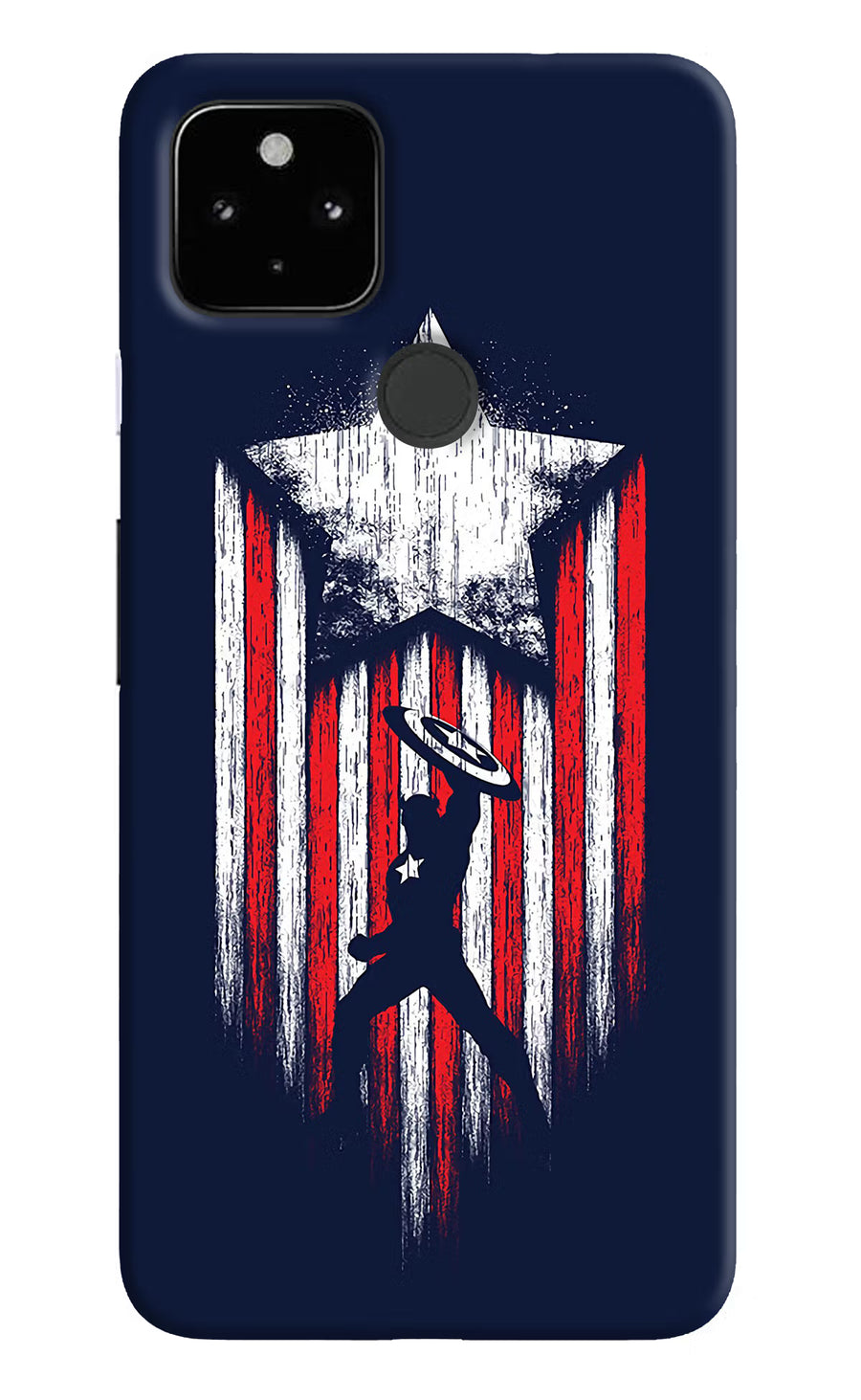 Captain America Marvel Art Google Pixel 4A Back Cover, Hard case