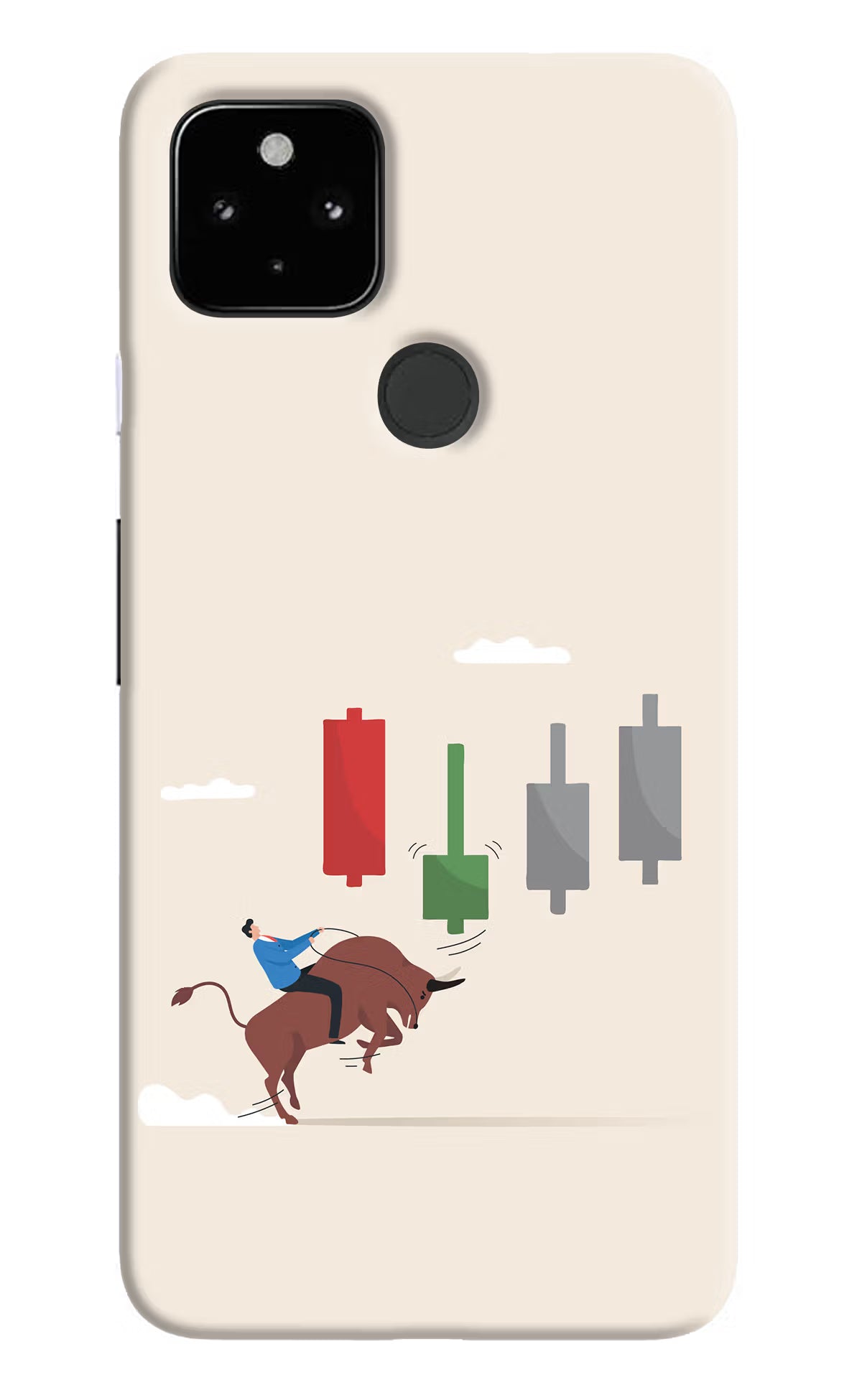 Bull Trading Momentum Google Pixel 4A Hard Case Back Cover by Casekaro