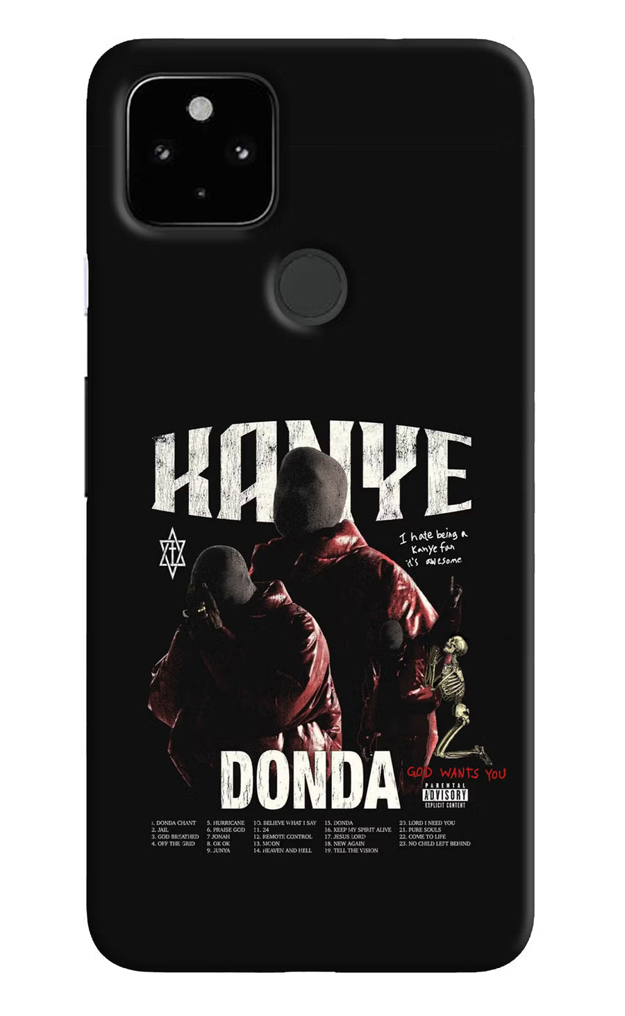 Donda Kanye West Google Pixel 4A Back Cover, Hard case