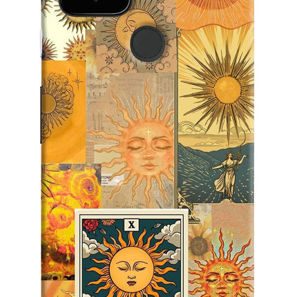 Sun Google Pixel 4A Hard Case Back Cover by Casekaro