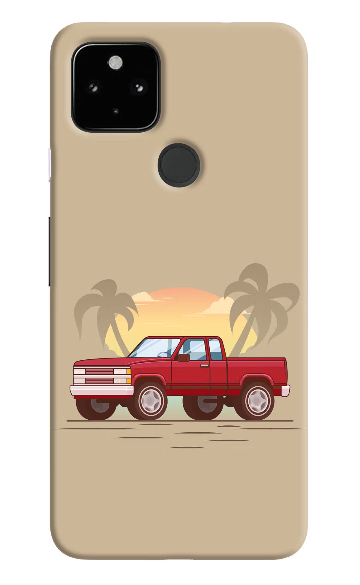 Desert Classic Drive Google Pixel 4A Hard Case Back Cover by Casekaro