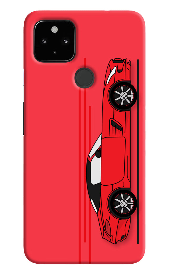 Red Velocity Google Pixel 4A Hard Case Back Cover by Casekaro