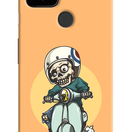 Undead Biker Google Pixel 4A Hard Case Back Cover by Casekaro