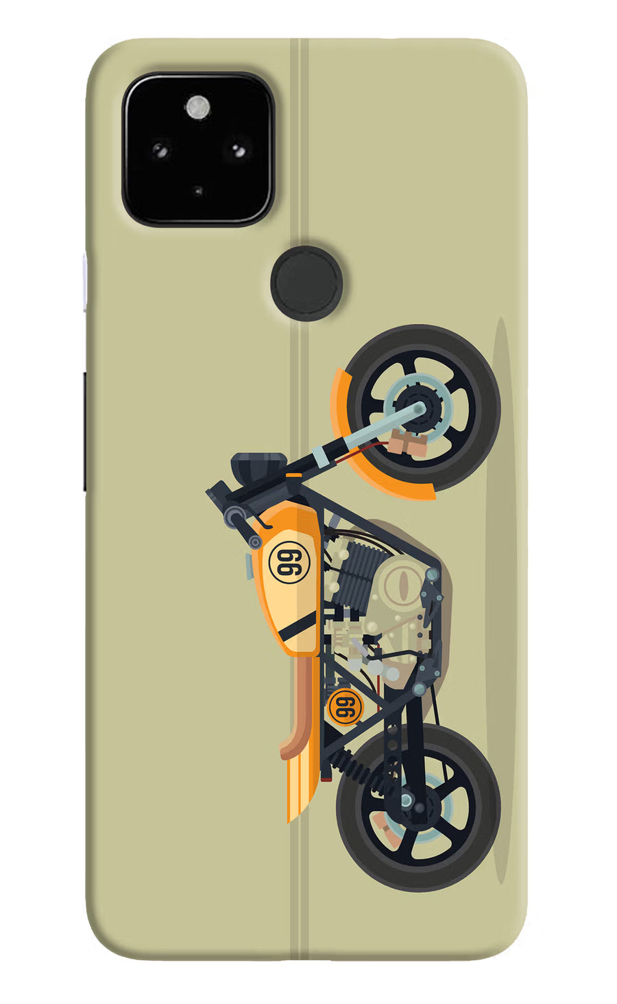 Vertical Speedster Google Pixel 4A Back Cover, Hard case