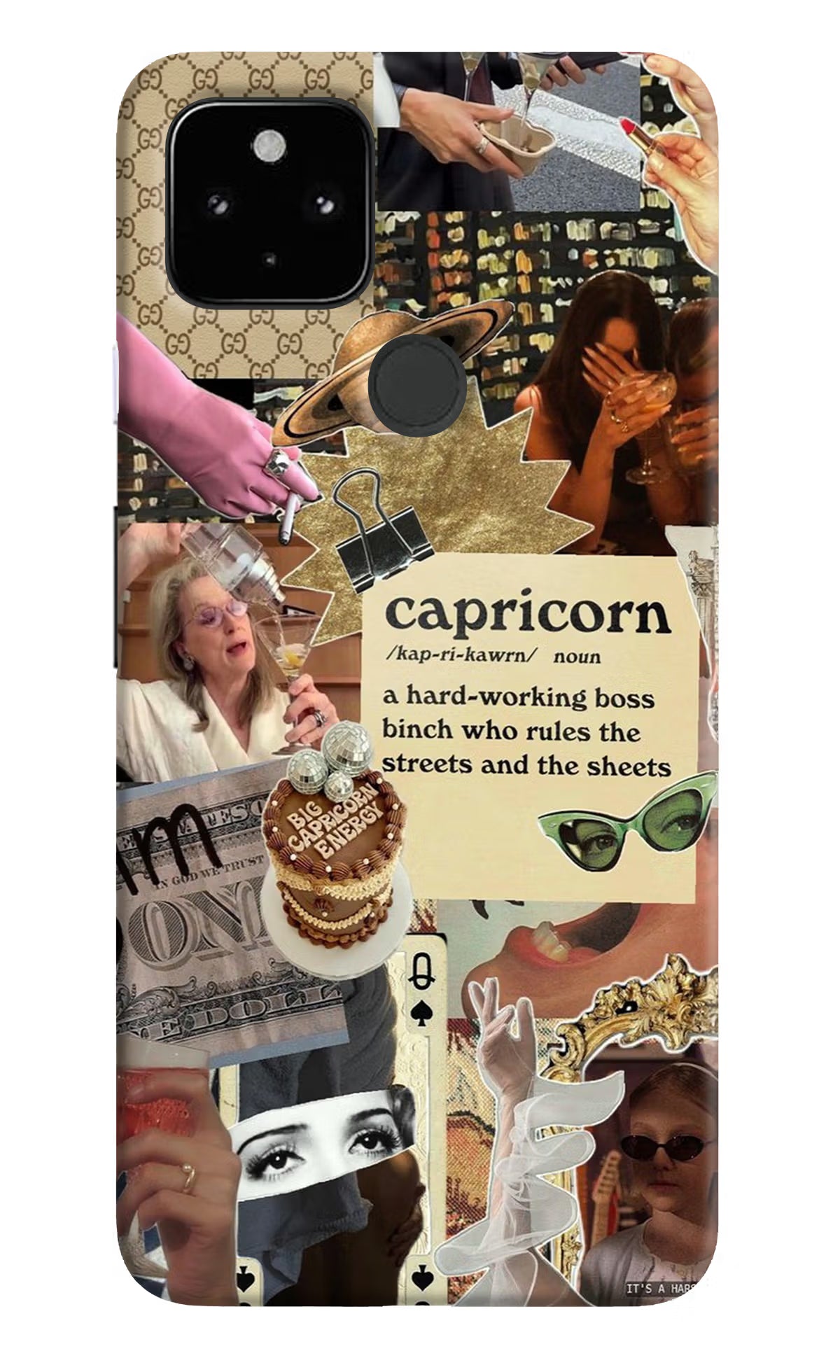 Capricorn Zodiac Google Pixel 4A Hard Case Back Cover by Casekaro
