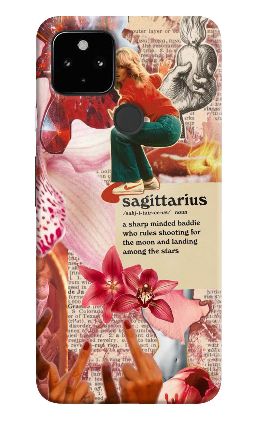 Sagittarius Zodiac Google Pixel 4A Back Cover, Hard case
