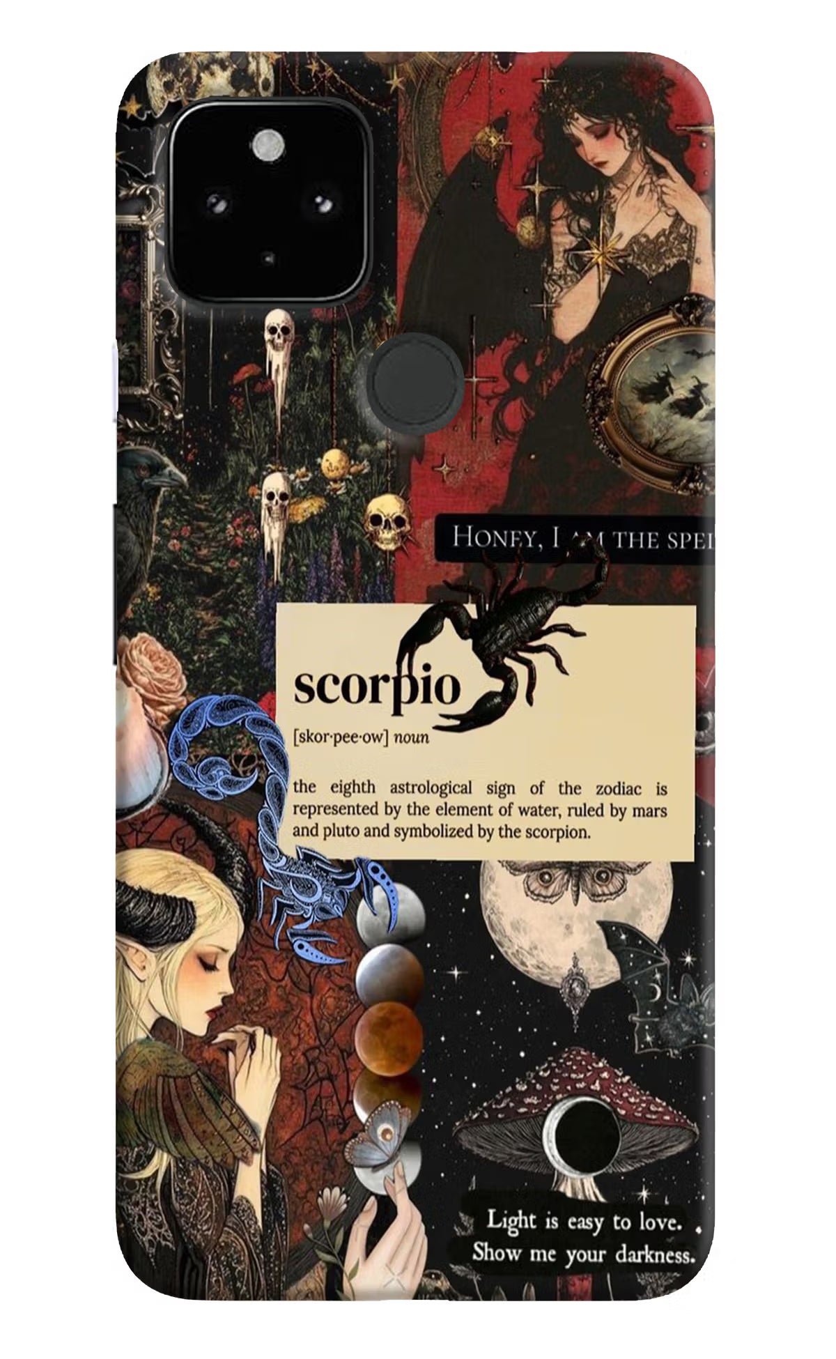 Scorpio Zodiac Google Pixel 4A Hard Case Back Cover by Casekaro
