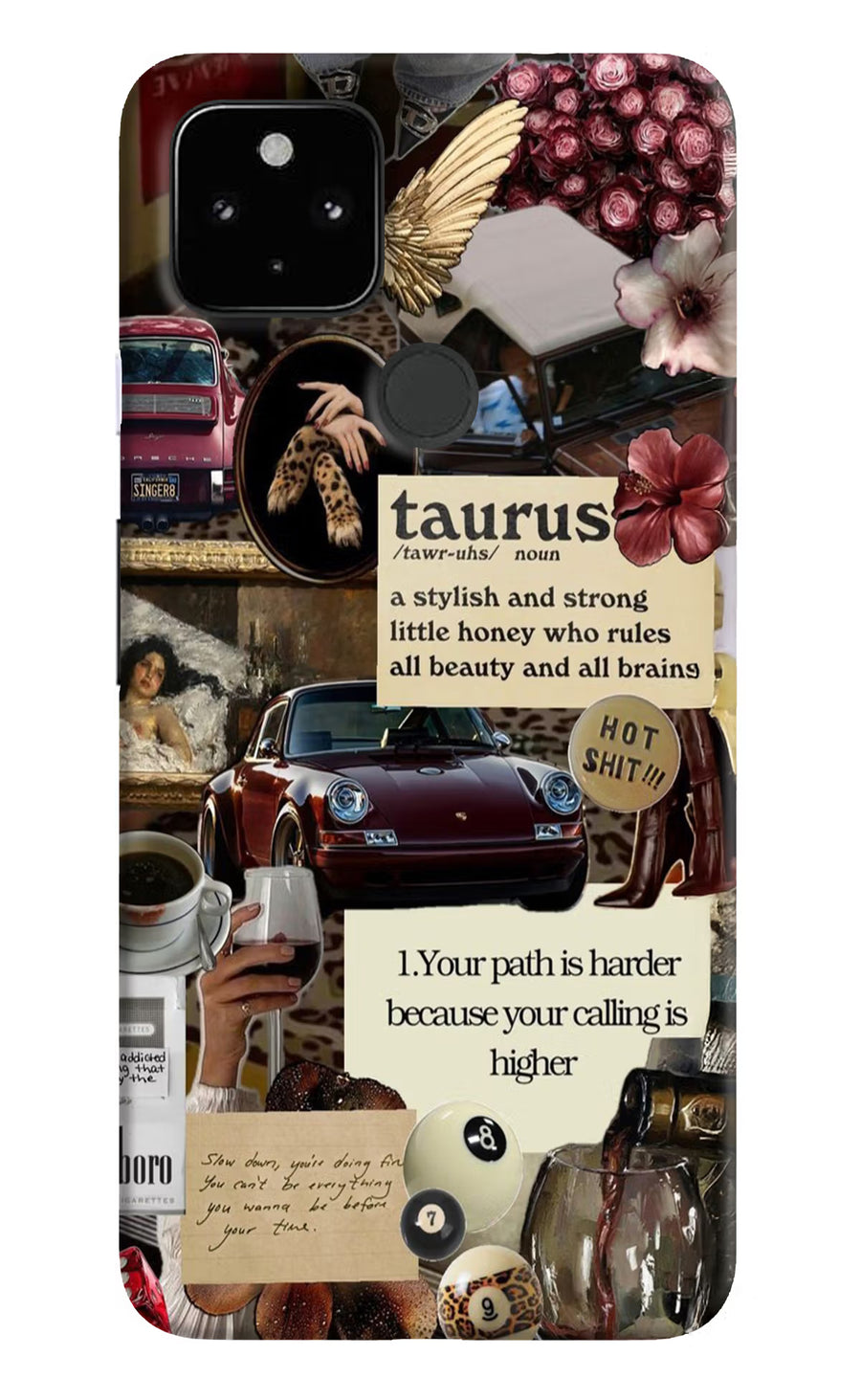Taurus Zodiac Google Pixel 4A Back Cover, Hard case