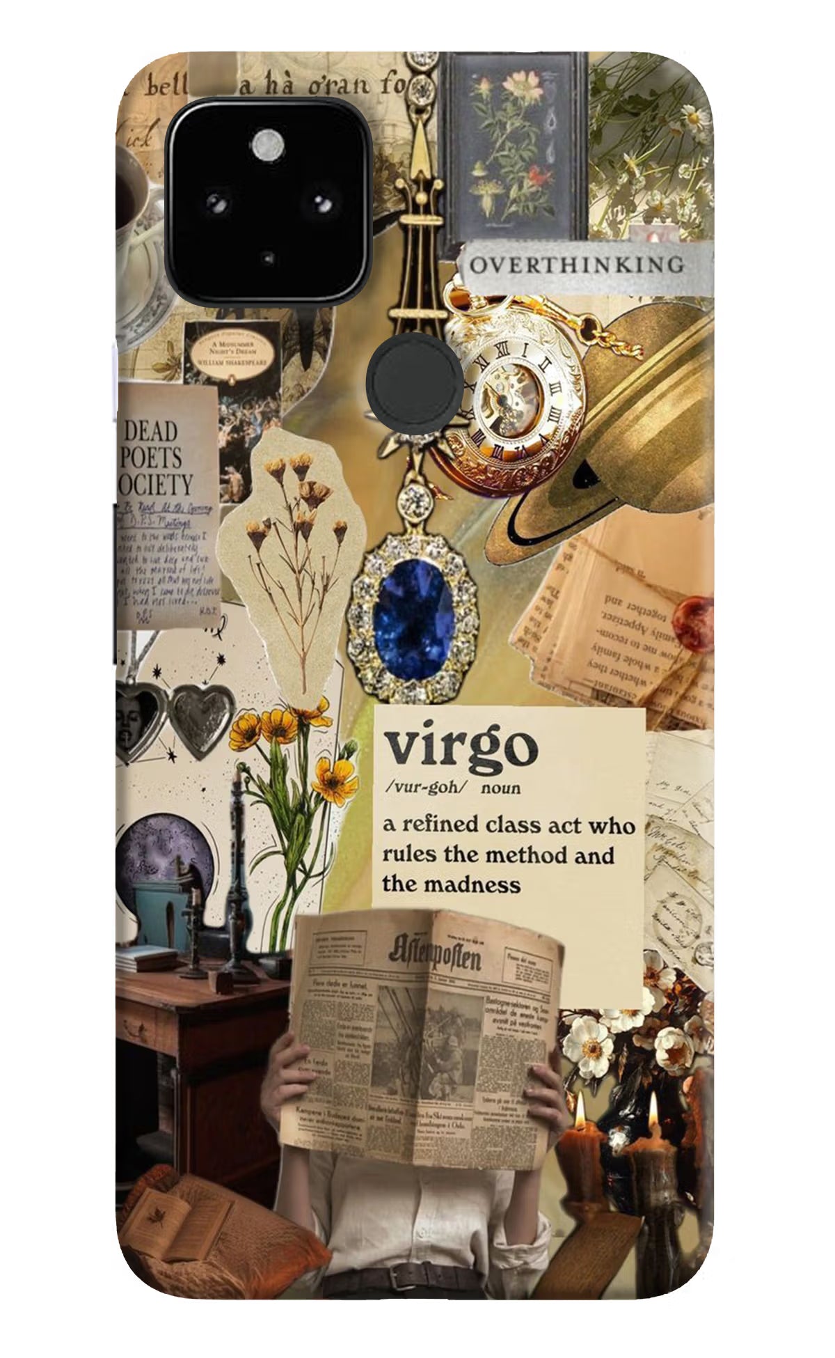 Virgo Zodiac Google Pixel 4A Hard Case Back Cover by Casekaro