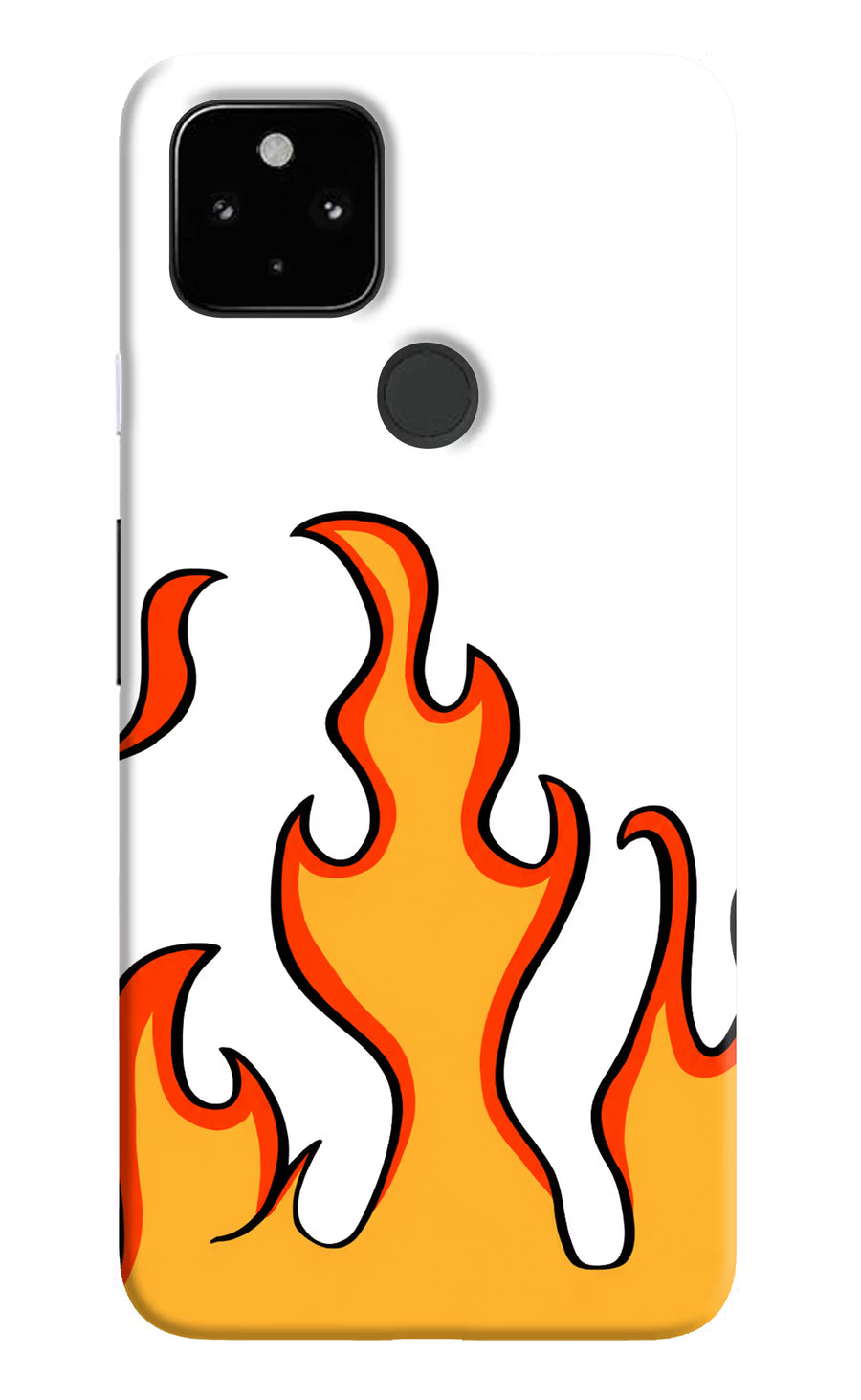 Fired Up – White Google Pixel 4A Back Cover, Hard case